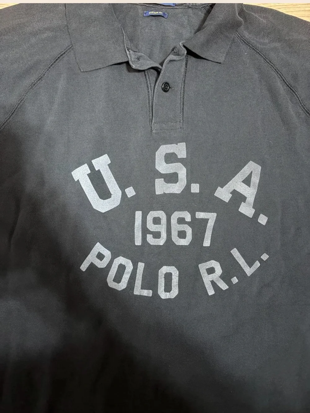 Polo by Ralph Lauren Men's Black USA 1967 Graphic Polo Shirt